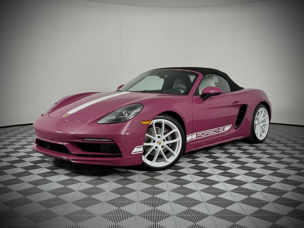 new 2025 Porsche 718 Boxster car, priced at $107,445