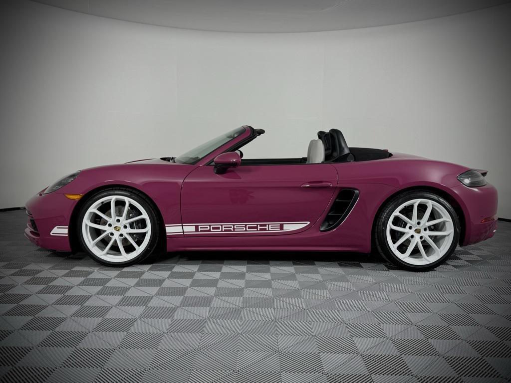 new 2025 Porsche 718 Boxster car, priced at $107,445
