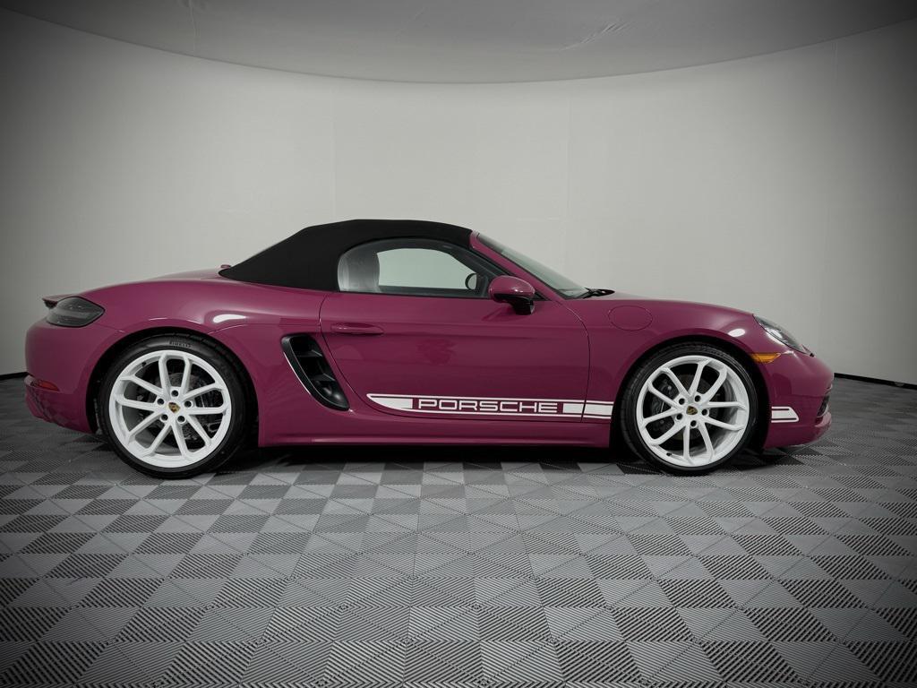 new 2025 Porsche 718 Boxster car, priced at $107,445