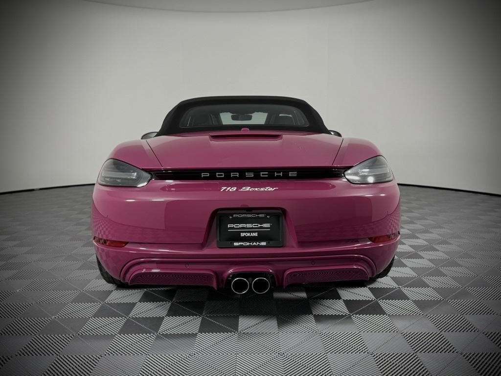 new 2025 Porsche 718 Boxster car, priced at $107,445
