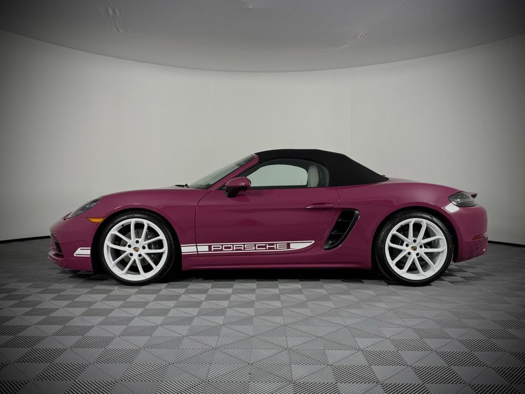 new 2025 Porsche 718 Boxster car, priced at $107,445