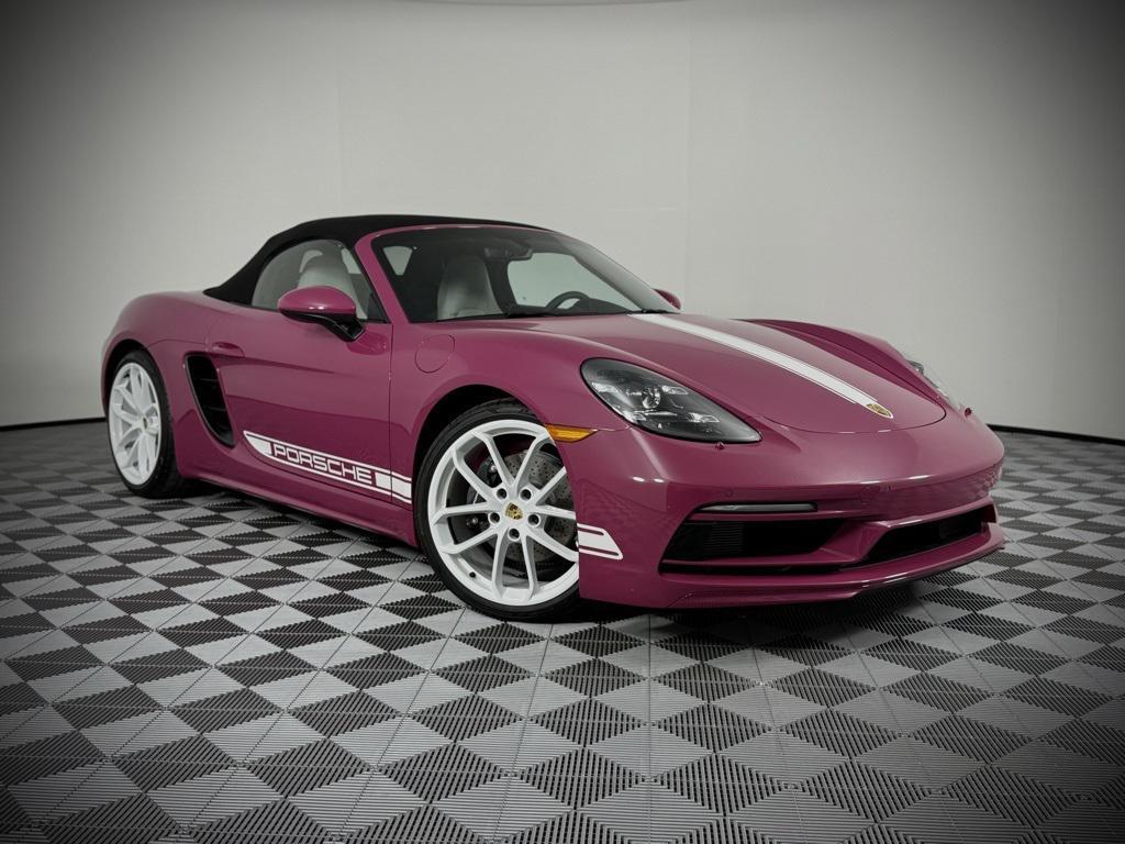 new 2025 Porsche 718 Boxster car, priced at $107,445