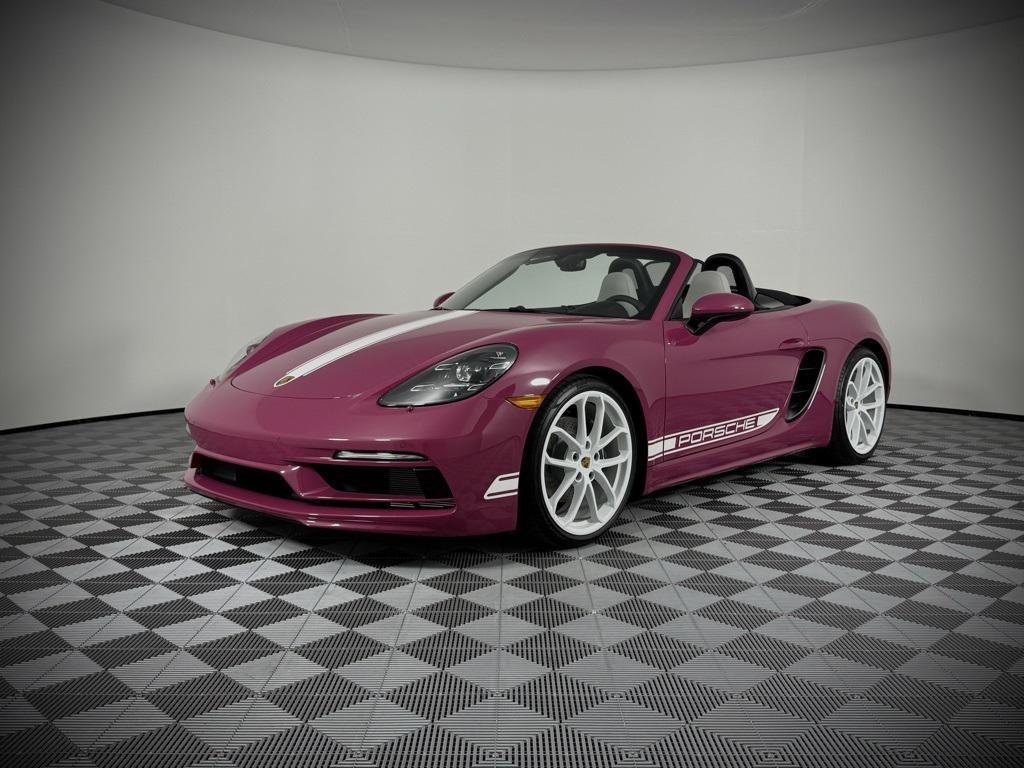 new 2025 Porsche 718 Boxster car, priced at $107,445