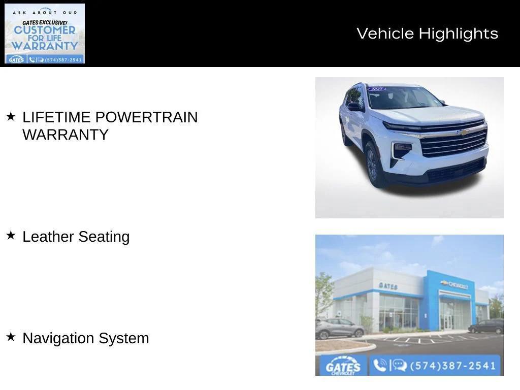 used 2025 Chevrolet Traverse car, priced at $37,561