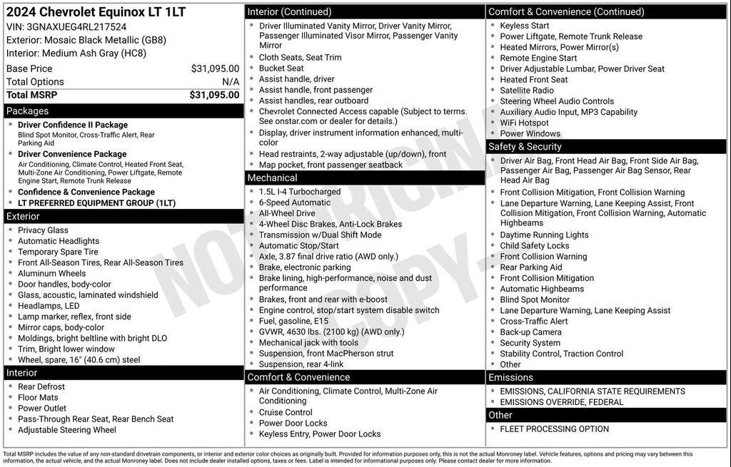 used 2024 Chevrolet Equinox car, priced at $22,622