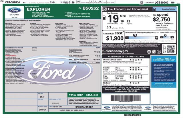 used 2018 Ford Explorer car, priced at $20,531