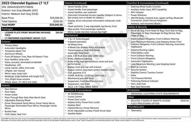used 2023 Chevrolet Equinox car, priced at $21,495
