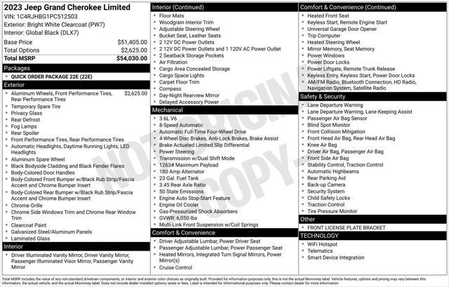 used 2023 Jeep Grand Cherokee car, priced at $32,850