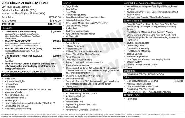 used 2023 Chevrolet Bolt EUV car, priced at $22,970