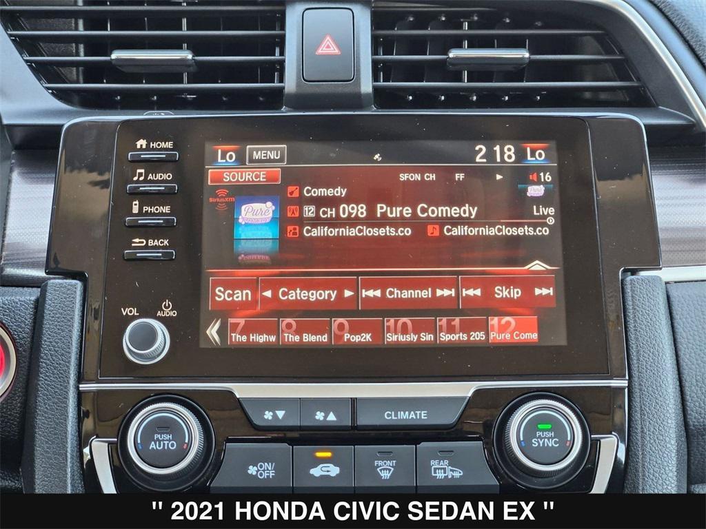 used 2021 Honda Civic car, priced at $22,942