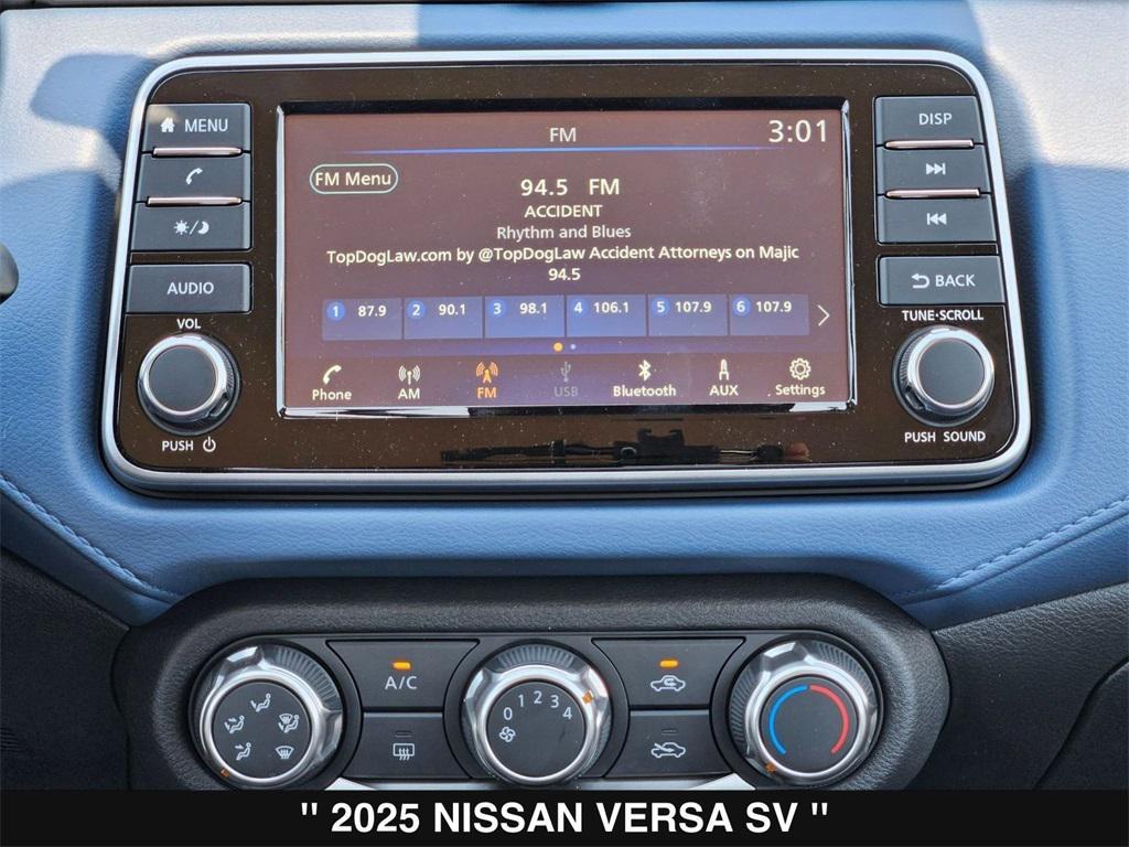 new 2025 Nissan Versa car, priced at $20,595