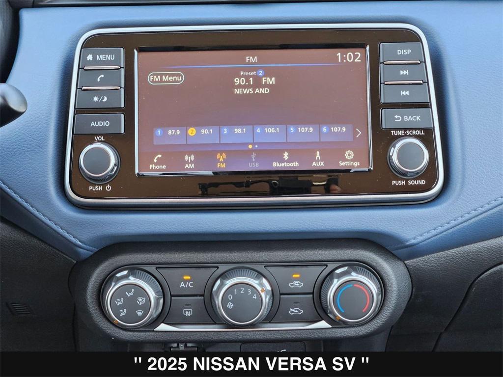 new 2025 Nissan Versa car, priced at $20,595