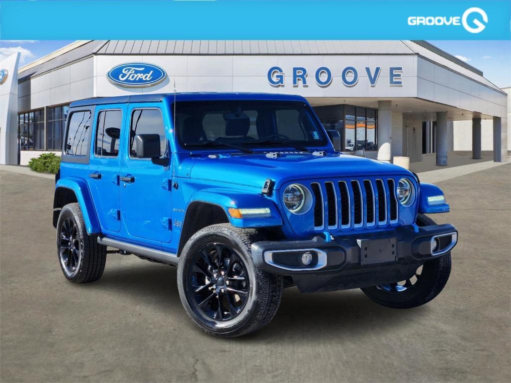 used 2022 Jeep Wrangler Unlimited 4xe car, priced at $30,596