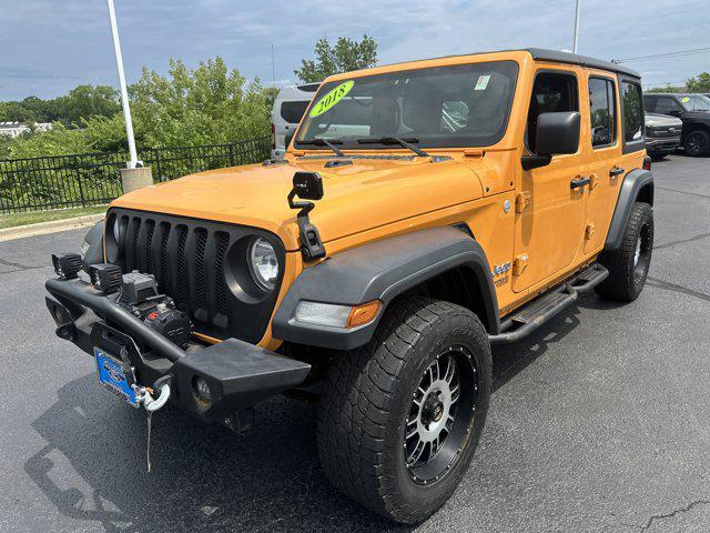 used 2018 Jeep Wrangler Unlimited car, priced at $18,490