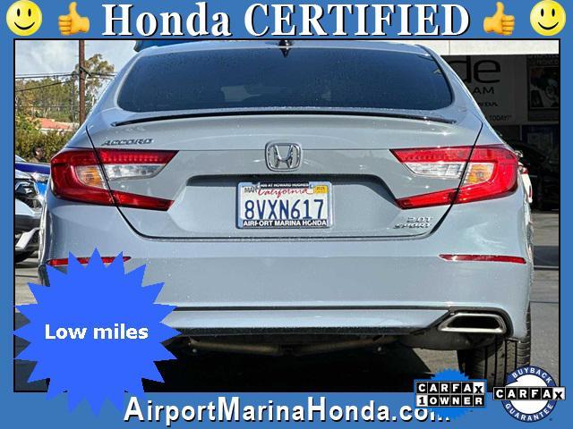 used 2021 Honda Accord car, priced at $29,500