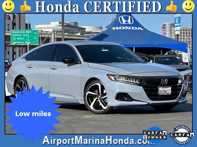 used 2021 Honda Accord car, priced at $29,500