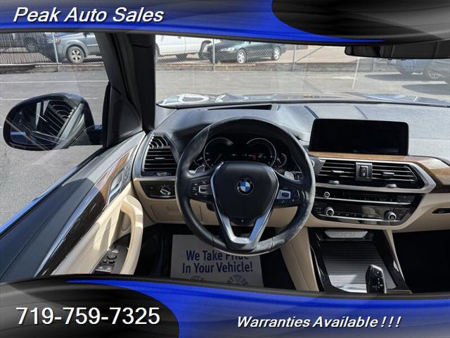 used 2018 BMW X3 car, priced at $21,827