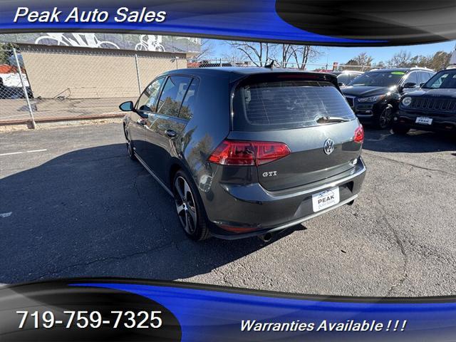 used 2015 Volkswagen Golf GTI car, priced at $13,995