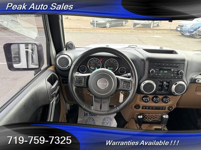 used 2012 Jeep Wrangler Unlimited car, priced at $17,405