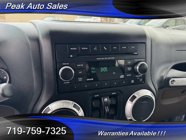 used 2012 Jeep Wrangler Unlimited car, priced at $17,405