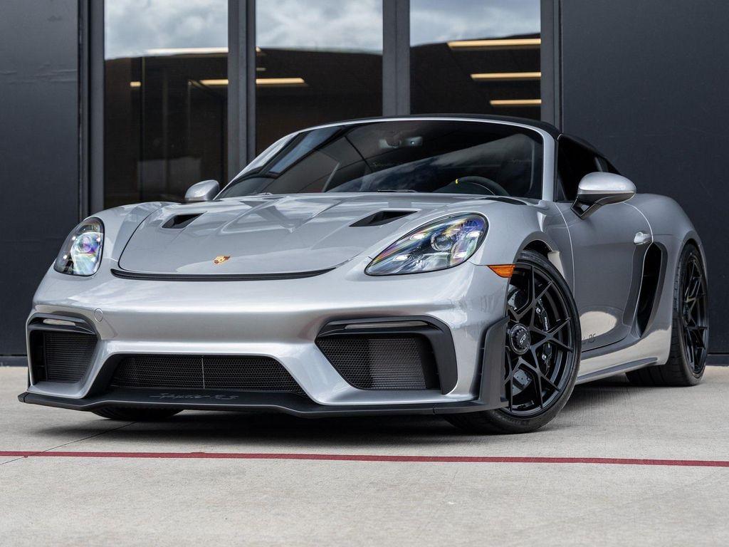 new 2025 Porsche 718 Spyder car, priced at $202,185
