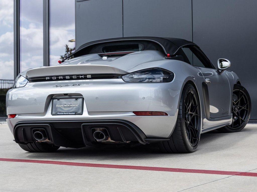 new 2025 Porsche 718 Spyder car, priced at $202,185
