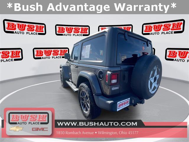 used 2021 Jeep Wrangler car, priced at $27,500