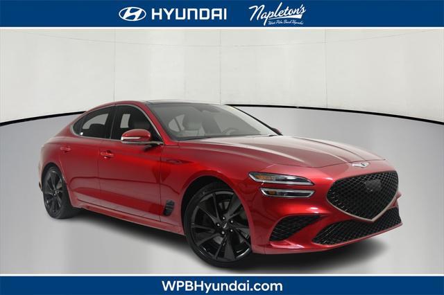 used 2022 Genesis G70 car, priced at $27,500