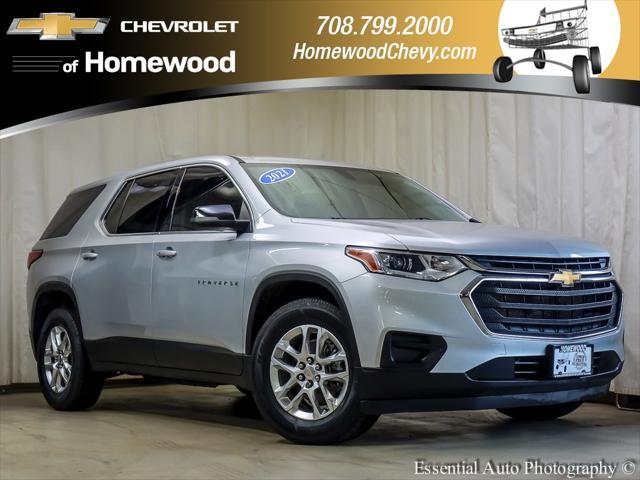 used 2021 Chevrolet Traverse car, priced at $23,605