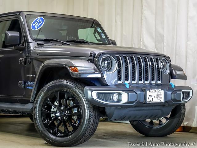 used 2022 Jeep Wrangler Unlimited 4xe car, priced at $36,605