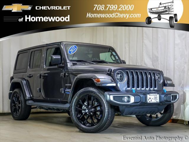 used 2022 Jeep Wrangler Unlimited 4xe car, priced at $36,605