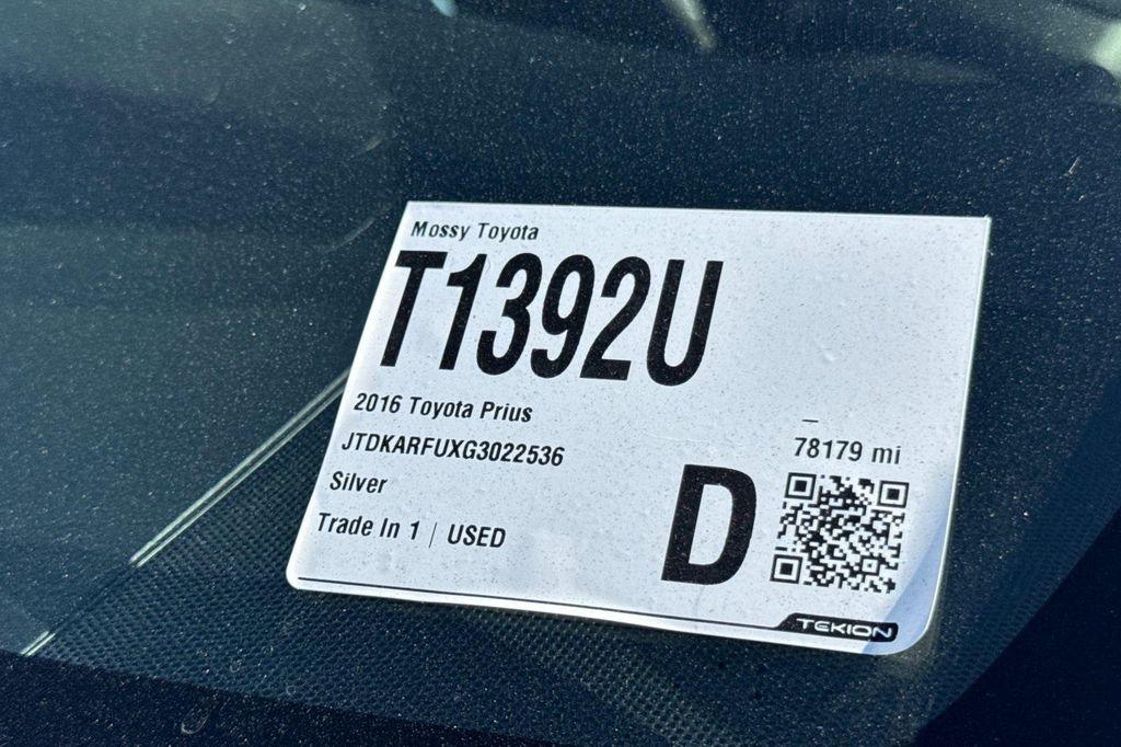used 2016 Toyota Prius car, priced at $16,520