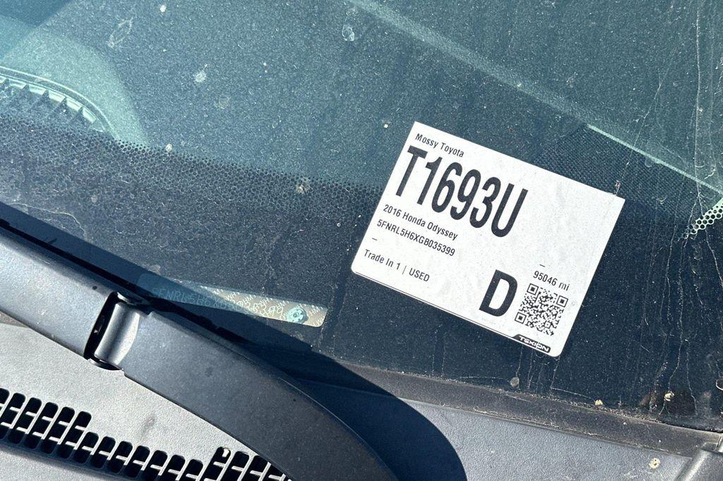 used 2016 Honda Odyssey car, priced at $15,988