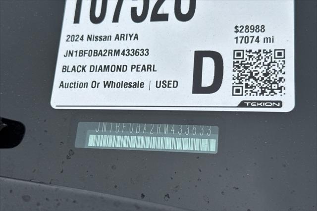 used 2024 Nissan ARIYA car, priced at $28,988