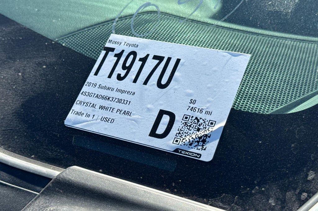 used 2019 Subaru Impreza car, priced at $16,988