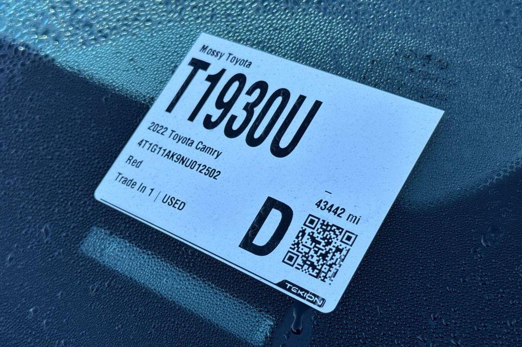 used 2022 Toyota Camry car, priced at $22,685