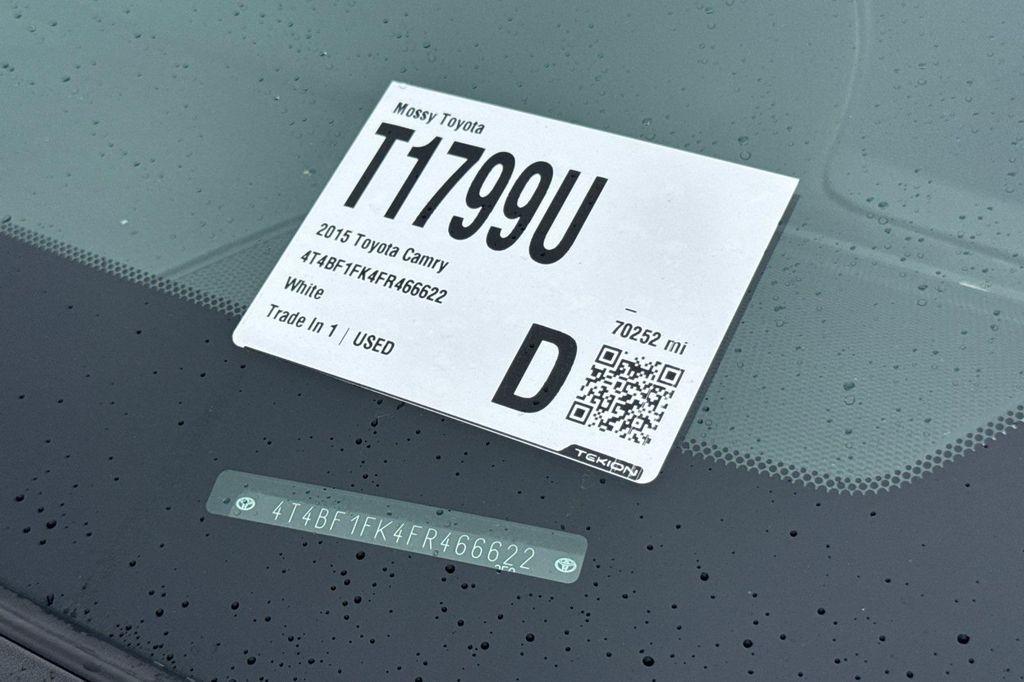 used 2015 Toyota Camry car, priced at $14,680