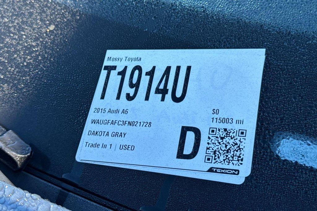 used 2015 Audi A6 car, priced at $8,513