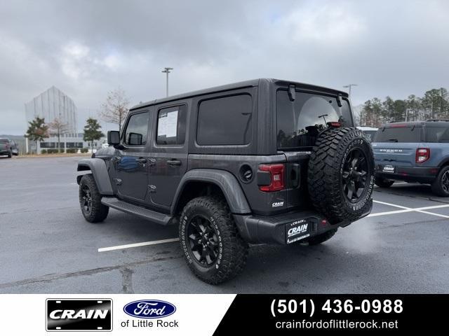 used 2021 Jeep Wrangler Unlimited car, priced at $30,621