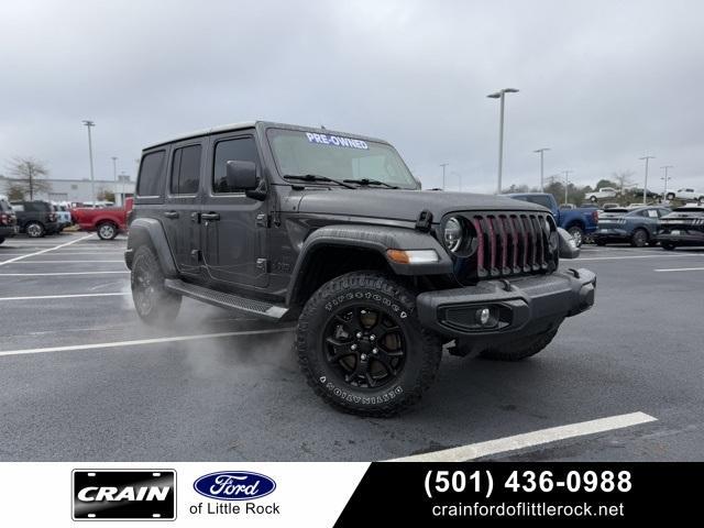 used 2021 Jeep Wrangler Unlimited car, priced at $30,621