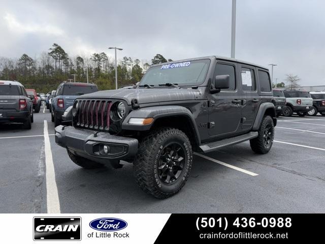 used 2021 Jeep Wrangler Unlimited car, priced at $30,621