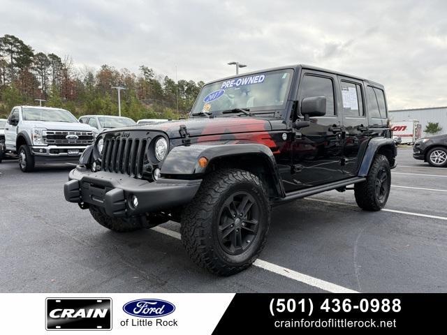 used 2017 Jeep Wrangler Unlimited car, priced at $25,543