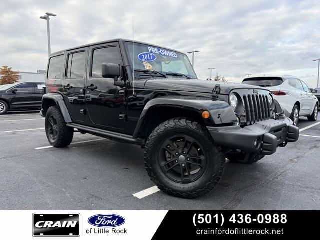 used 2017 Jeep Wrangler Unlimited car, priced at $25,543