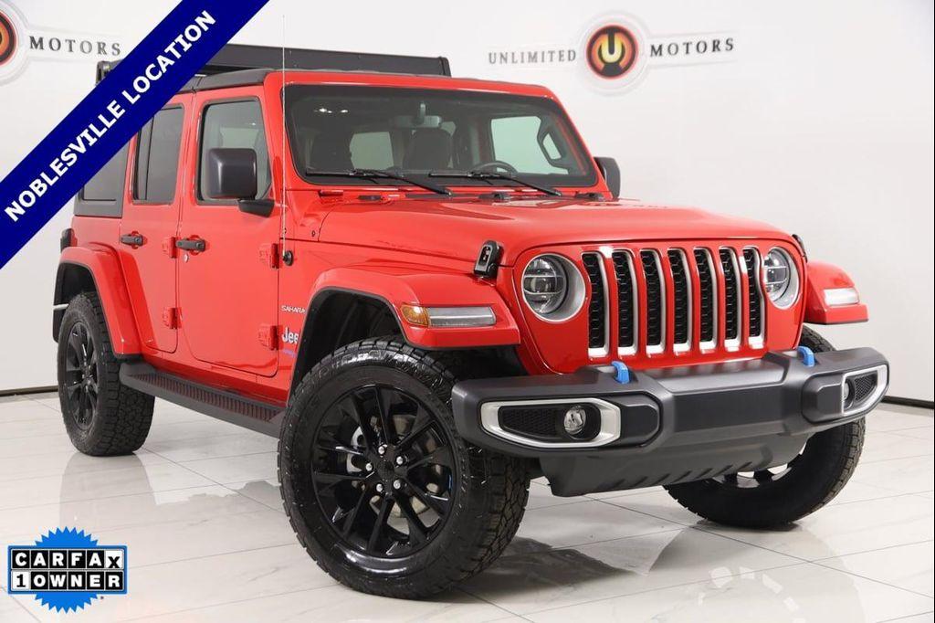 used 2022 Jeep Wrangler Unlimited 4xe car, priced at $36,500