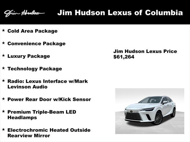 used 2024 Lexus RX 350 car, priced at $61,963