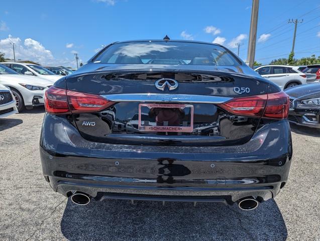 new 2024 INFINITI Q50 car, priced at $46,890