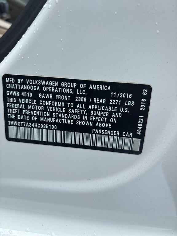 used 2017 Volkswagen Passat car, priced at $12,495