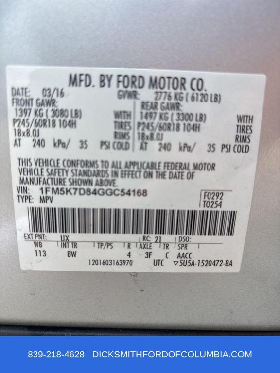used 2016 Ford Explorer car, priced at $13,795