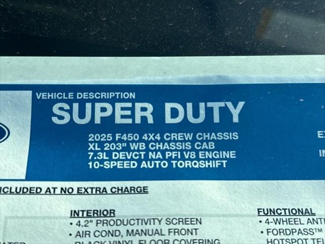 new 2025 Ford F-450 car, priced at $65,920