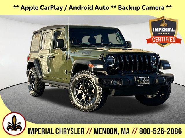 used 2021 Jeep Wrangler car, priced at $32,847